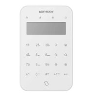 Hikvision AX PRO bezdrátová dotyková klávesnice s LCD displejem DS-PK1-LT-WE
